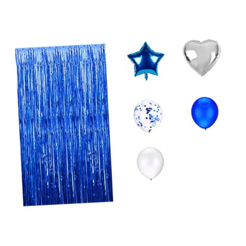 BRIGHTFUFU Ein Set Einzigartiger Geburtstagsdekorationssatz Mit Aluminiumfolienballons Und Latexballons Bunte Partydeko Für Wohnzimmer Inklusive Ballonständer Und Clips Im Blumen Design von BRIGHTFUFU