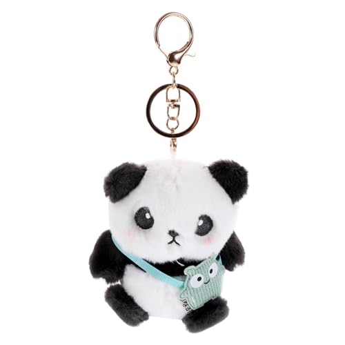 BRIGHTFUFU Panda-puppen-schlüsselanhänger, Bezaubernder Plüsch-panda-anhänger, Handtaschen-schlüsselanhänger, Taschenanhänger von BRIGHTFUFU