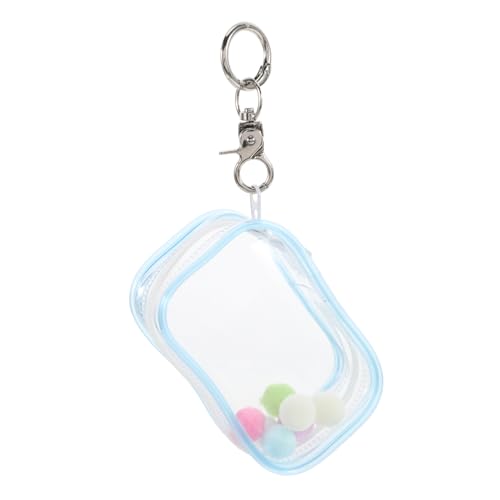 BRIGHTFUFU Puppentragetasche Für Mini Figuren Transparente Vitrine Mit Reißverschluss Kleine Aufbewahrungstasche Für Sammlerstücke Tragbar Und Staubgeschützt Inklusive Anhänger von BRIGHTFUFU