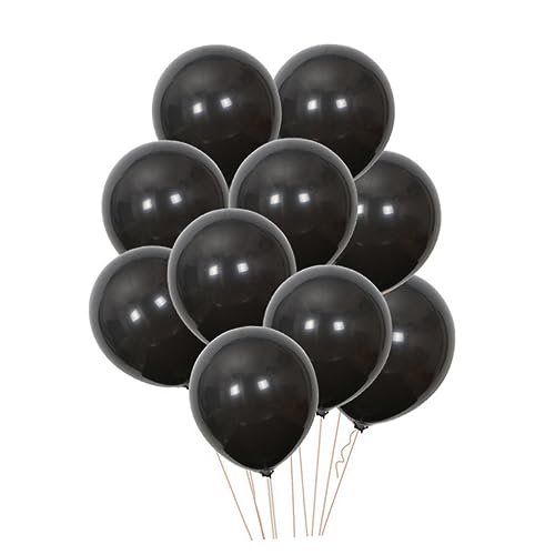 BRIGHTFUFU Schwarze Matte Latexballons Für Geburtstagsfeiern Hochzeiten Und Halloween Partys Hochwertige Party Dekoration von BRIGHTFUFU