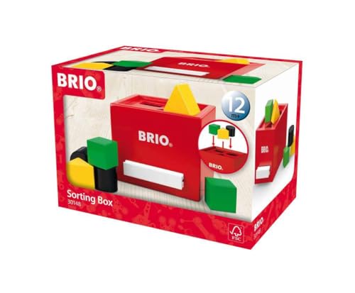 BRIO Kleinkindspielzeug - Rote Sortierbox - Kleinkindspielzeug ab 12 Monaten von BRIO