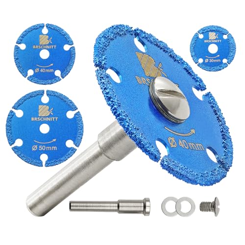 BRSCHNITT Mini Diamond Metal Circular Saw Blade 30/40/50MM - Metal and Stainless Steel Cutting Wheel for Wood/Metal/Plastic von BRSCHNITT