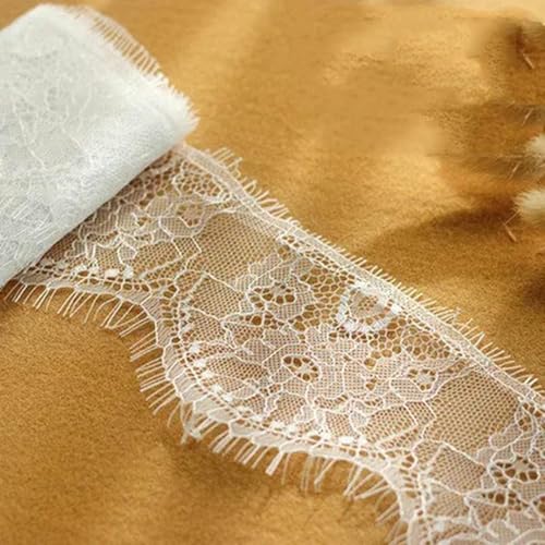 (3,0 Meter/Menge) Schwarz Wimpern Spitze Stoff Nähen Kleidungsstück Band Hochzeit Kleid Vorhang Material-f-3,0 Meter Preis von BSGUZ