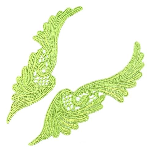 1 Paar fluoreszierend grüne Spitze Applikation Patch Tango Latein Tanz Ballett Kostüme Kleid Nähen Handwerk -JA-024-1 Paar von BSGUZ