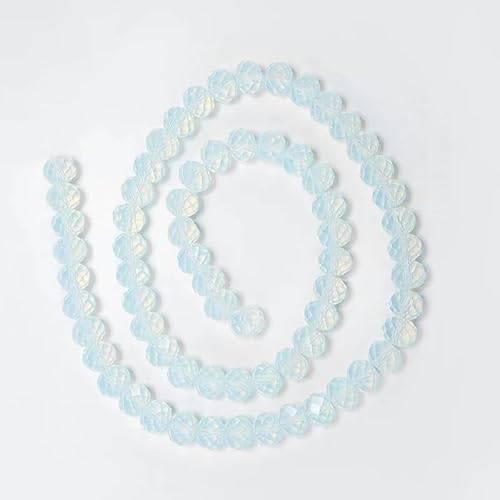 1 Strang bunte transparente glänzende AB Kristall Rondell Glas facettierte Perlen für Schmuckherstellung Schmuck DIY Accessorice-Mondstein-3x4.0mm-125PCS von BSGUZ