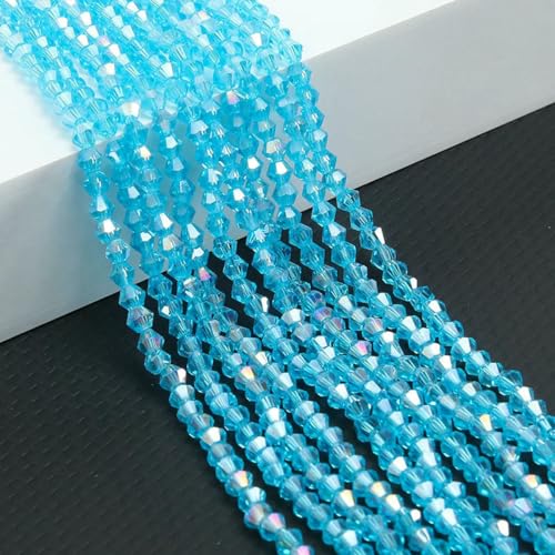 10 Stränge Bicone-Kristallglasperlen, 4,0 mm facettierte Kristallperlen-Anhänger für DIY-Armbandringe, Schmuckherstellungsset, AB Himmelblau, 10 Stränge, 10 Stränge, 4,0 mm 10 Stränge Bicone-Kristallglasperlen, 4,0 mm facettierte Kristallperlen-Anhänger für DIY-Armbandringe, Schmuckherstellungsset, AB Himmelblau, 10 Stränge, 10 Stränge, 4,0 mm von BSGUZ