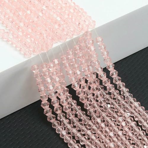 10 Stränge Bicone-Kristallglasperlen, 4,0 mm facettierte Kristallperlen-Anhänger für DIY-Armbandringe, Schmuckherstellungsset, rosa, 10 Stränge, 10 Stränge, 4,0 mm 10 Stränge Bicone-Kristallglasperlen, 4,0 mm facettierte Kristallperlen-Anhänger für DIY-Armbandringe, Schmuckherstellungsset, rosa, 10 Stränge, 10 Stränge, 4,0 mm von BSGUZ