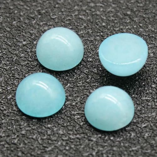 10 Stück 4 6 8 10 12 14 mm Perlen Cabochon Natursteine Runde lose Perlen Cabochon Cameo Passform DIY Ring Ohrringe zur Schmuckherstellung-Himmelblauer Chalcedon-12mm 10 Stück 4 6 8 10 12 14 mm Perlen Cabochon Natursteine Runde lose Perlen Cabochon Cameo Passform DIY Ring Ohrringe zur Schmuckherstellung-Himmelblauer Chalcedon-12mm von BSGUZ