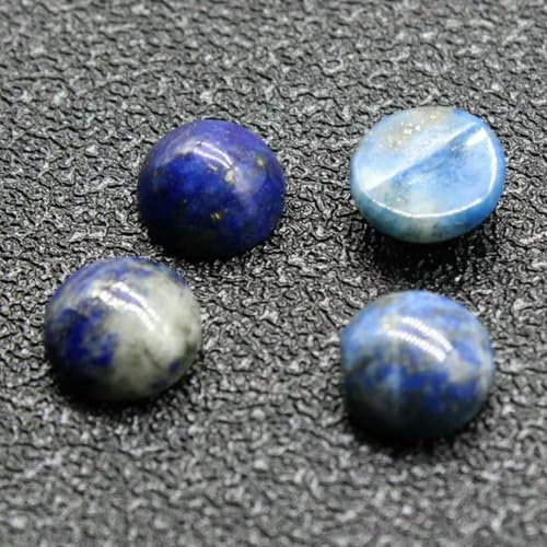 10 Stück 4 6 8 10 12 14 mm Perlen Cabochon Natursteine Runde lose Perlen Cabochon Cameo Passform DIY Ring Ohrringe zur Schmuckherstellung-Lapislazuli-10mm 10 Stück 4 6 8 10 12 14 mm Perlen Cabochon Natursteine Runde lose Perlen Cabochon Cameo Passform DIY Ring Ohrringe zur Schmuckherstellung-Lapislazuli-10mm von BSGUZ