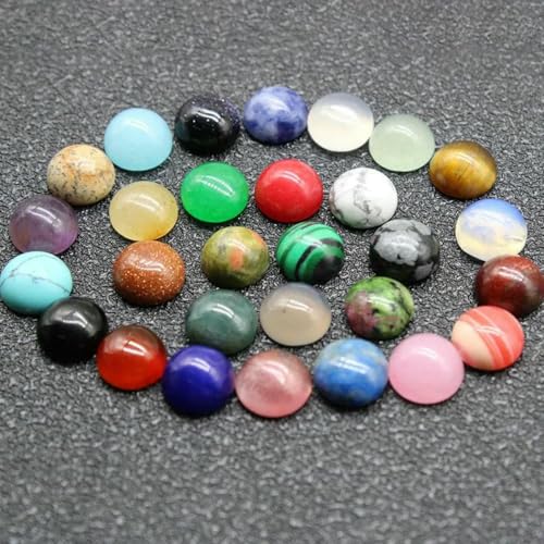 10 Stück 4 6 8 10 12 14 mm Perlen Cabochon Natursteine Runde lose Perlen Cabochon Cameo Passform DIY Ring Ohrringe zur Schmuckherstellung- Mix-4,0 mm 10 Stück 4 6 8 10 12 14 mm Perlen Cabochon Natursteine Runde lose Perlen Cabochon Cameo Passform DIY Ring Ohrringe zur Schmuckherstellung- Mix-4,0 mm von BSGUZ