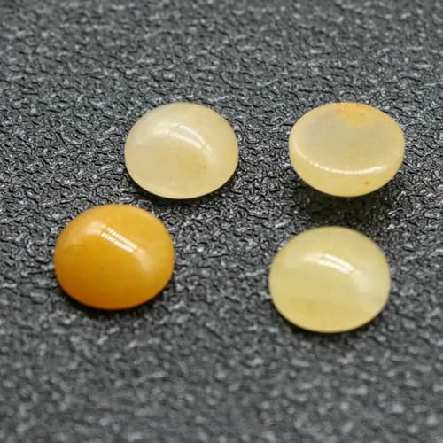 10 Stück 4 6 8 10 12 14 mm Perlen Cabochon Natursteine Runde lose Perlen Cabochon Cameo Passform DIY Ring Ohrringe zur Schmuckherstellung-Topas-10mm 10 Stück 4 6 8 10 12 14 mm Perlen Cabochon Natursteine Runde lose Perlen Cabochon Cameo Passform DIY Ring Ohrringe zur Schmuckherstellung-Topas-10mm von BSGUZ