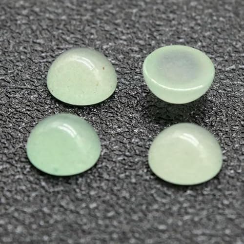 10 Stück 4 6 8 10 12 14 mm Perlen Cabochon Natursteine Runde lose Perlen Cabochon Cameo Passform DIY Ring Ohrringe zur Schmuckherstellung-grüner Aventurin-10mm 10 Stück 4 6 8 10 12 14 mm Perlen Cabochon Natursteine Runde lose Perlen Cabochon Cameo Passform DIY Ring Ohrringe zur Schmuckherstellung-grüner Aventurin-10mm von BSGUZ