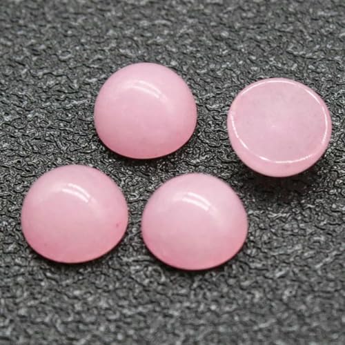 10 Stück 4 6 8 10 12 14 mm Perlen Cabochon Natursteine Runde lose Perlen Cabochon Cameo Passform DIY Ring Ohrringe zur Schmuckherstellung-rosa Chalcedon-14,0 mm 10 Stück 4 6 8 10 12 14 mm Perlen Cabochon Natursteine Runde lose Perlen Cabochon Cameo Passform DIY Ring Ohrringe zur Schmuckherstellung-rosa Chalcedon-14,0 mm von BSGUZ