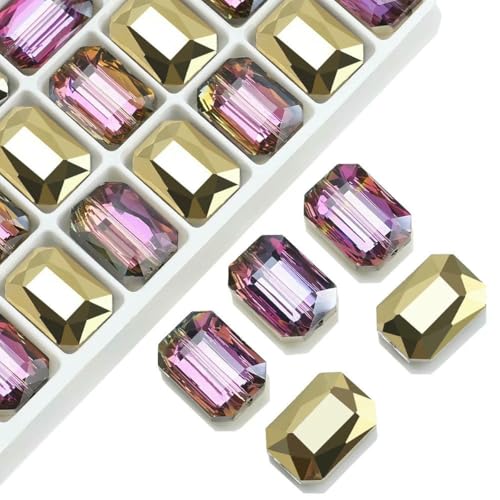 10 Stück rechteckige Perlen, 13 x 18 mm, lange quadratische Glasperle, Naturstein, facettierter Kristall, Schmuck, Halskette, Anhänger, Zubehör, BJNWC, 13 x 18 mm, 10 Stück 10 Stück rechteckige Perlen, 13 x 18 mm, lange quadratische Glasperle, Naturstein, facettierter Kristall, Schmuck, Halskette, Anhänger, Zubehör, BJNWC, 13 x 18 mm, 10 Stück von BSGUZ