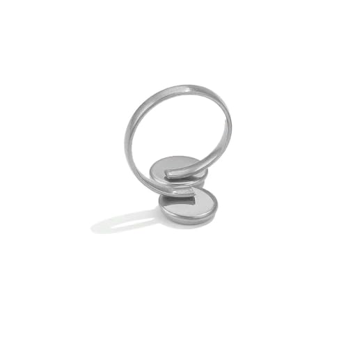 10 Stück verstellbare Ringfassungen aus Edelstahl, blanke Basis, Glascabochons, Kameen-Lünetten, DIY-Tablett, blanke Ringe, Schmuckzubehör, Z1202SA 10 Stück verstellbare Ringfassungen aus Edelstahl, blanke Basis, Glascabochons, Kameen-Lünetten, DIY-Tablett, blanke Ringe, Schmuckzubehör, Z1202SA von BSGUZ