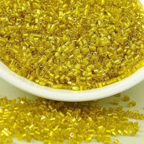 10 g/Los 2 mm tschechische Glasperlen zum Basteln, 11/0, DIY-Glasperlenröhre zum Sticken, Aufnäher, Kleidungsstücke, Zubehör, 012 Gelb 10 g/Los 2 mm tschechische Glasperlen zum Basteln, 11/0, DIY-Glasperlenröhre zum Sticken, Aufnäher, Kleidungsstücke, Zubehör, 012 Gelb von BSGUZ