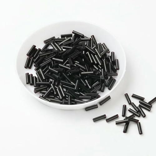 10 g/Packung, 6 mm, Silberkern, tschechische Glasperlen, Röhre für Schmuck, Kleidungszubehör, Perlen für Kleidung, Schwarz 10 g/Packung, 6 mm, Silberkern, tschechische Glasperlen, Röhre für Schmuck, Kleidungszubehör, Perlen für Kleidung, Schwarz von BSGUZ