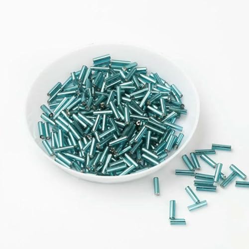 10 g/Packung, 6 mm, Silberkern, tschechische Glasperlen, Tube für Schmuck, Bekleidungszubehör, Perlen für Kleidung, Turquoise 10 g/Packung, 6 mm, Silberkern, tschechische Glasperlen, Tube für Schmuck, Bekleidungszubehör, Perlen für Kleidung, Turquoise von BSGUZ