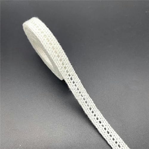 10 mm – 50 mm, 2 Yards, weißes Spitzenband aus 100% Baumwolle zum Nähen von Bekleidung, Stoffbesatz, gehäkeltes Spitzenband aus Baumwolle, handgefertigte Accessoires-06 von BSGUZ