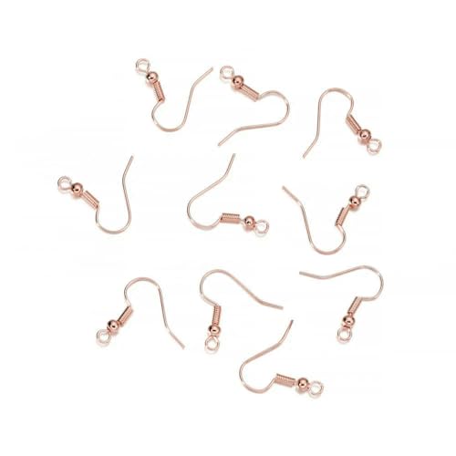 100/300 Stück/Los Hypoallergenes Ohrringhaken-Set, gemischte Farben, Ohrhaken, Fischhaken, offene Biegeringe, Ohrstöpsel für die DIY-Schmuckherstellung, Roségold, 100 Stück 100/300 Stück/Los Hypoallergenes Ohrringhaken-Set, gemischte Farben, Ohrhaken, Fischhaken, offene Biegeringe, Ohrstöpsel für die DIY-Schmuckherstellung, Roségold, 100 Stück von BSGUZ