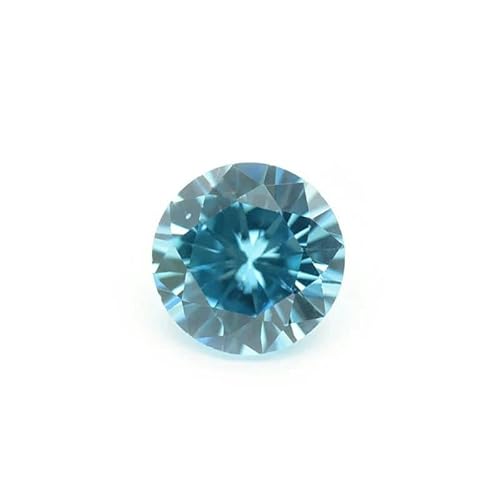 100 Stück 0,8～4,0 Rundschliff Mehrere lose Zirkonia-Perlen Zirkonia-Stein AAA für DIY-Schmuck-Meeresblau-2,25 mm, 100 Stück von BSGUZ