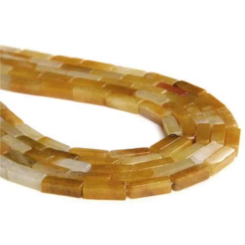 13 x 4,0 mm Naturstein-Röhrenperlen, Achate, Tigerauge, Imperial Spacer-Perlen, glatte, flache, rechteckige Röhrenperlen zur Schmuckherstellung, DIY-14.Aventurin, 4 x 13,0 mm, ca. 14 13 x 4,0 mm Naturstein-Röhrenperlen, Achate, Tigerauge, Imperial Spacer-Perlen, glatte, flache, rechteckige Röhrenperlen zur Schmuckherstellung, DIY-14.Aventurin, 4 x 13,0 mm, ca. 14 von BSGUZ