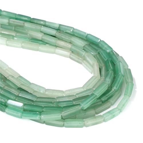 13 x 4,0 mm Naturstein-Röhrenperlen, Achate, Tigerauge, Imperial Spacer-Perlen, glatte, flache, rechteckige Röhrenperlen zur Schmuckherstellung, DIY-6.Aventurin, 4 x 13,0 mm, ca. 28 S 13 x 4,0 mm Naturstein-Röhrenperlen, Achate, Tigerauge, Imperial Spacer-Perlen, glatte, flache, rechteckige Röhrenperlen zur Schmuckherstellung, DIY-6.Aventurin, 4 x 13,0 mm, ca. 28 S von BSGUZ