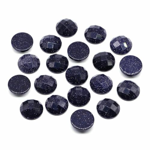16 mm facettierte runde Cabochon-Perlen mit flacher Rückseite, Natursteine, Kristall-Kamee-Abstandshalter für die Schmuckherstellung, DIY-Halsketten, Anhänger, Ringe – Blauer Goldfluss – 5 Stück 16 mm facettierte runde Cabochon-Perlen mit flacher Rückseite, Natursteine, Kristall-Kamee-Abstandshalter für die Schmuckherstellung, DIY-Halsketten, Anhänger, Ringe – Blauer Goldfluss – 5 Stück von BSGUZ