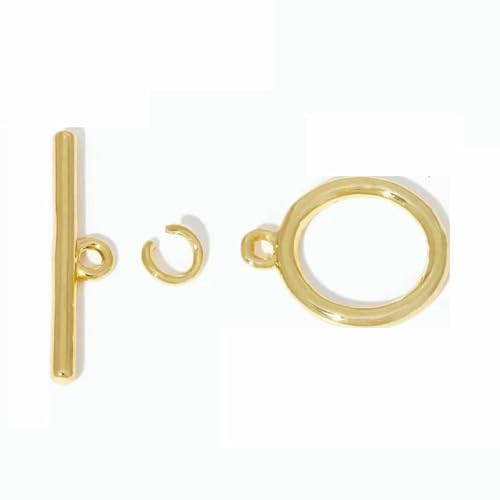 18 Karat Echtgold plattierter runder OT-Verschluss zur Herstellung von Halsketten, zierliche Messing-Endperlen-Knebelverschlüsse, DIY-Schmuckzubehör-18 Karat Echtgold plattiert_c-4 Stück 18 Karat Echtgold plattierter runder OT-Verschluss zur Herstellung von Halsketten, zierliche Messing-Endperlen-Knebelverschlüsse, DIY-Schmuckzubehör-18 Karat Echtgold plattiert_c-4 Stück von BSGUZ