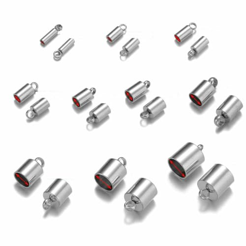 20 Stück Edelstahl-Crimp-Endkappen, Lederkordeln, Endkappen, Perlenkappen, PVD-plattierte Goldverschlüsse, DIY-Schmuckherstellung, Zubehör, Stahl, Loch 2,5 mm 20 Stück Edelstahl-Crimp-Endkappen, Lederkordeln, Endkappen, Perlenkappen, PVD-plattierte Goldverschlüsse, DIY-Schmuckherstellung, Zubehör, Stahl, Loch 2,5 mm von BSGUZ