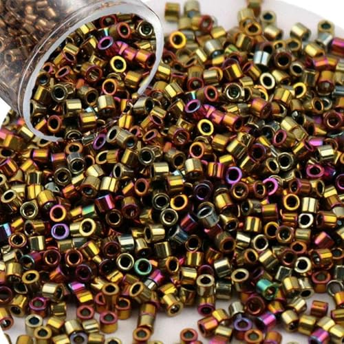 2000 Stück/Tube, 1,3 x 1,6 mm, metallische, undurchsichtige Glasperlen, 11/0, lose Abstandsperlen für Handarbeiten, Schmuckherstellung, Nähen, 031, 2000 Stück, 10 g Tube 2000 Stück/Tube, 1,3 x 1,6 mm, metallische, undurchsichtige Glasperlen, 11/0, lose Abstandsperlen für Handarbeiten, Schmuckherstellung, Nähen, 031, 2000 Stück, 10 g Tube von BSGUZ