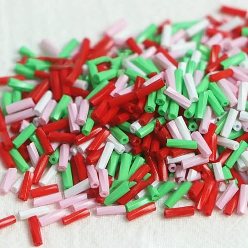 260 einfarbige Röhrenperlen 2x6mm gedrehte Glasperlen Spiralperlen Saatperlen DIY Armband Schmuck Kleiderherstellung Bekleidungszubehör-TW43-2x6mm 260Stk 260 einfarbige Röhrenperlen 2x6mm gedrehte Glasperlen Spiralperlen Saatperlen DIY Armband Schmuck Kleiderherstellung Bekleidungszubehör-TW43-2x6mm 260Stk von BSGUZ