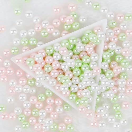 3/4/5/6/8/10 mm ABS-Perle ohne Loch zum Füllen von Make-up-Boxen, Weihnachten/Nähen von Kleidungsstücken/Dekoration zum Selbermachen-C-018-3-10 mm 20 g von BSGUZ