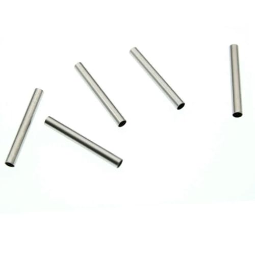 30 Stück Edelstahl-Rohrperlen, Verbindungsstücke, Abstandsperlen für die Schmuckherstellung, DIY-Armband, Halskette, Quetschperlen, 1,5 x 15 mm, Loch 1 mm 30 Stück Edelstahl-Rohrperlen, Verbindungsstücke, Abstandsperlen für die Schmuckherstellung, DIY-Armband, Halskette, Quetschperlen, 1,5 x 15 mm, Loch 1 mm von BSGUZ