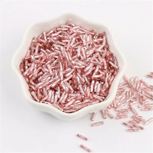 300 Stück 11/0 Röhrenperlen 2 x 6 mm Twist-Bugles Glasperlen Spiralförmige Rocailles für DIY-Armbänder, Schmuck, Kleiderherstellung, Kleidungsstücke, Zubehör-Lila Pink 11 – 300 Stück 11/0 Röhrenperlen 2 x 6 mm Twist-Bugles Glasperlen Spiralförmige Rocailles für DIY-Armbänder, Schmuck, Kleiderherstellung, Kleidungsstücke, Zubehör-Lila Pink 11 – von BSGUZ