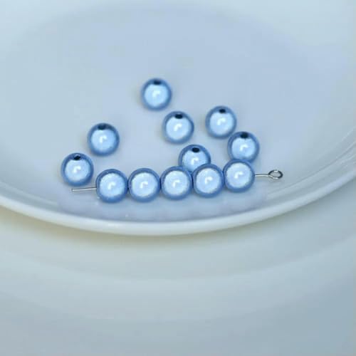 4/6/8/10/12/14,0 mm Perlenperle, Satinglanz, Imitation, perlmuttfarben, gefärbt, rund, lose Glasperlen für Schmuck, Halsketten, Vasenfüller, Blau-Violett, 12 mm x 10 Stü 4/6/8/10/12/14,0 mm Perlenperle, Satinglanz, Imitation, perlmuttfarben, gefärbt, rund, lose Glasperlen für Schmuck, Halsketten, Vasenfüller, Blau-Violett, 12 mm x 10 Stü von BSGUZ