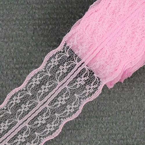 45 mm Spitzenband, Netz-Spitzenbesatz, ideal für Hochzeiten, Weihnachtsvorhänge, Dekorationen, DIY-Haarschleifen, Nähstoff – Hellrosa – 1,8 m 45 mm Spitzenband, Netz-Spitzenbesatz, ideal für Hochzeiten, Weihnachtsvorhänge, Dekorationen, DIY-Haarschleifen, Nähstoff – Hellrosa – 1,8 m von BSGUZ
