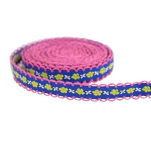 5 Yards Spitzenbesatzbänder mit Blumenstickerei, 12 mm, Kleidungsbesatz, Stoff, Party, DIY, handgefertigt, Nähen, Basteln, Bekleidung, Kleidungszubehör-B03-5 Yards von BSGUZ