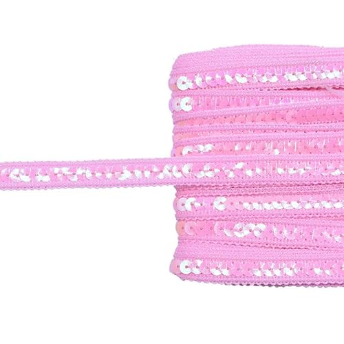 5 m 12 mm glänzendes Paillettenband, Spitzenbesatz, Stoff für Kleider, Kleidung, handgefertigt, DIY-Bastelarbeiten, Spitzenband, Stoff, Kleidungsstücke, Nähzubehör-B05-5 Meter von BSGUZ