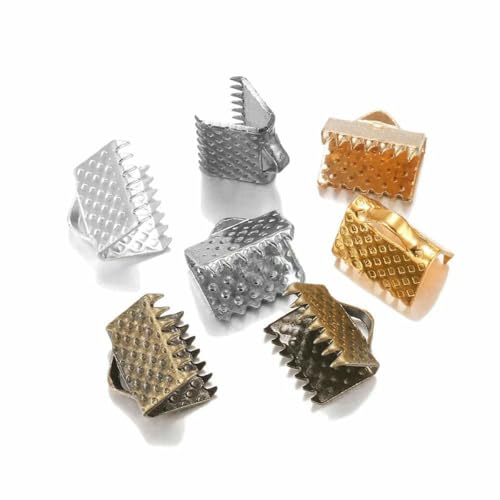 50 Stück/Los Quetschperlen, Buchtverschlüsse, Kordel, Lederclip, Halskette, Armband, Verbinder, Endkappen für DIY-Schmuckzubehör, mehrfarbig, 30 mm x 50 Stück 50 Stück/Los Quetschperlen, Buchtverschlüsse, Kordel, Lederclip, Halskette, Armband, Verbinder, Endkappen für DIY-Schmuckzubehör, mehrfarbig, 30 mm x 50 Stück von BSGUZ