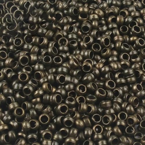 500 Stück Kupferkugel-Quetschperlen, Durchmesser 2 mm, 2,5 mm, 3 mm, Stopper-Abstandshalterperlen für DIY-Zubehör, Schmuckherstellung, Zubehör, Bronze, 2,5 mm, 1000 Stück von BSGUZ