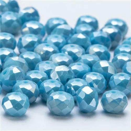 6 8 mm tschechische Rondell-Kristallperlen, AB-Farbe, facettierte Glasperlen, lose Abstandsperlen für die Schmuckherstellung, DIY-Armband, Halskette, Z341AB, 8 mm, 68 Stück 6 8 mm tschechische Rondell-Kristallperlen, AB-Farbe, facettierte Glasperlen, lose Abstandsperlen für die Schmuckherstellung, DIY-Armband, Halskette, Z341AB, 8 mm, 68 Stück von BSGUZ