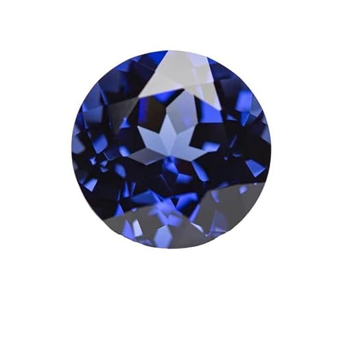 Blaue, runde Form für die Herstellung von Anhängern zum Selbermachen von Schmuck – kein Zertifikat – 4,0 mm (0,34 ct–0,4 ct). von BSGUZ