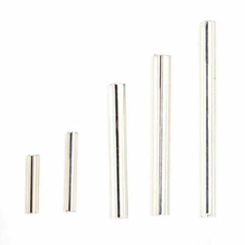 Gold/Silber Farbe 45 g/Los Glas Rocailles Perlen 9–30 mm Bugle Tube Halskette Armband Ohrringe DIY Schmuckherstellung-Silber-11 mm 45 g von BSGUZ