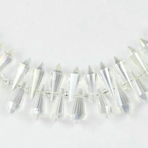 Langer Kegelanhänger, Wassertropfen, österreichischer Kristall, 6 x 15 mm, 50 Stück, lose Glasperlen zur Schmuckherstellung, Armbänder, DIY-Zubehör, JS617 Weiß Langer Kegelanhänger, Wassertropfen, österreichischer Kristall, 6 x 15 mm, 50 Stück, lose Glasperlen zur Schmuckherstellung, Armbänder, DIY-Zubehör, JS617 Weiß von BSGUZ
