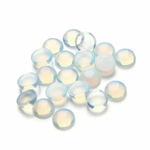 Lila Amethyste Naturstein Cabochon Perlen rund Onyx Cabochons lose Perlen Cabochon Cameo DIY Ringe Halskette-Opal-6mm x 10St von BSGUZ