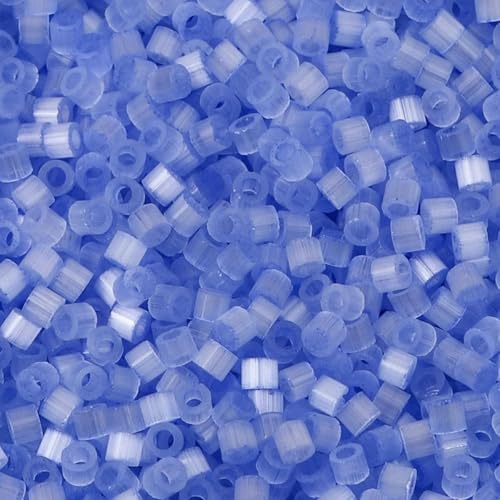 Mehrfarbige Glasperlen, zylinderförmig, Katzenaugen-Imitation, lose Abstandsperlen, DIY-Halskettenschmuck, ca. 2,5 mm Durchmesser, 10 Gramm, Seeblau Mehrfarbige Glasperlen, zylinderförmig, Katzenaugen-Imitation, lose Abstandsperlen, DIY-Halskettenschmuck, ca. 2,5 mm Durchmesser, 10 Gramm, Seeblau von BSGUZ