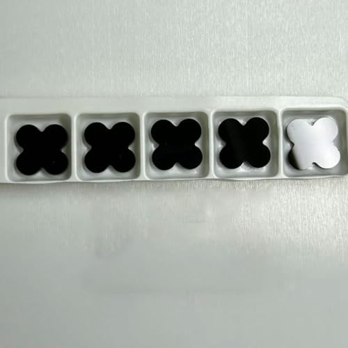 Natürlicher grüner Malachit, roter Achat, 13 x 13 x 2 mm, schwarzer Onyxstein, Schwarzer Onyx, 12 x 12 x 2 mm, 5 Stück von BSGUZ