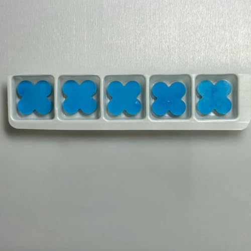 Natürlicher grüner Malachit, roter Achat, 13 x 13 x 2 mm, schwarzer Onyxstein, blau-türkis, 12 x 12 x 2 mm, 5 Stück von BSGUZ