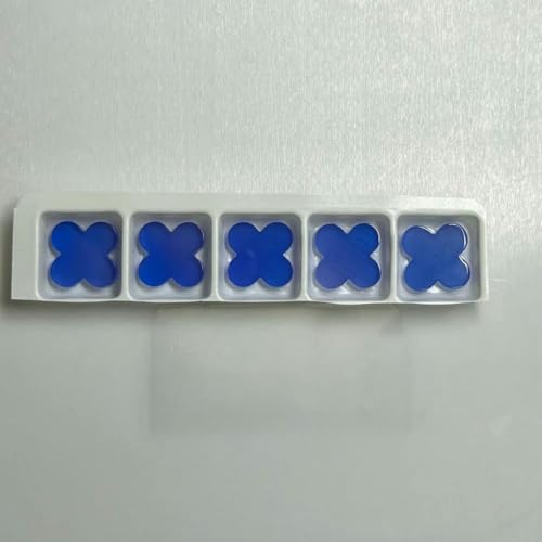 Natürlicher grüner Malachit, roter Achat, 13 x 13 x 2 mm, schwarzer Onyxstein, blauer Achat, 14 x 14 x 2 mm, 5 Stück von BSGUZ